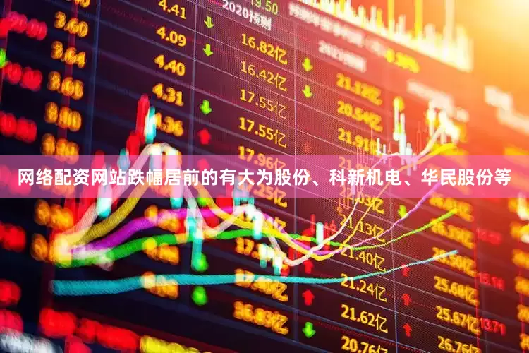 网络配资网站跌幅居前的有大为股份、科新机电、华民股份等