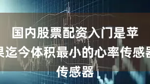 国内股票配资入门是苹果迄今体积最小的心率传感器